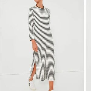 POMANDER PLACE- Navy Stripe Gio Maxi Dress
